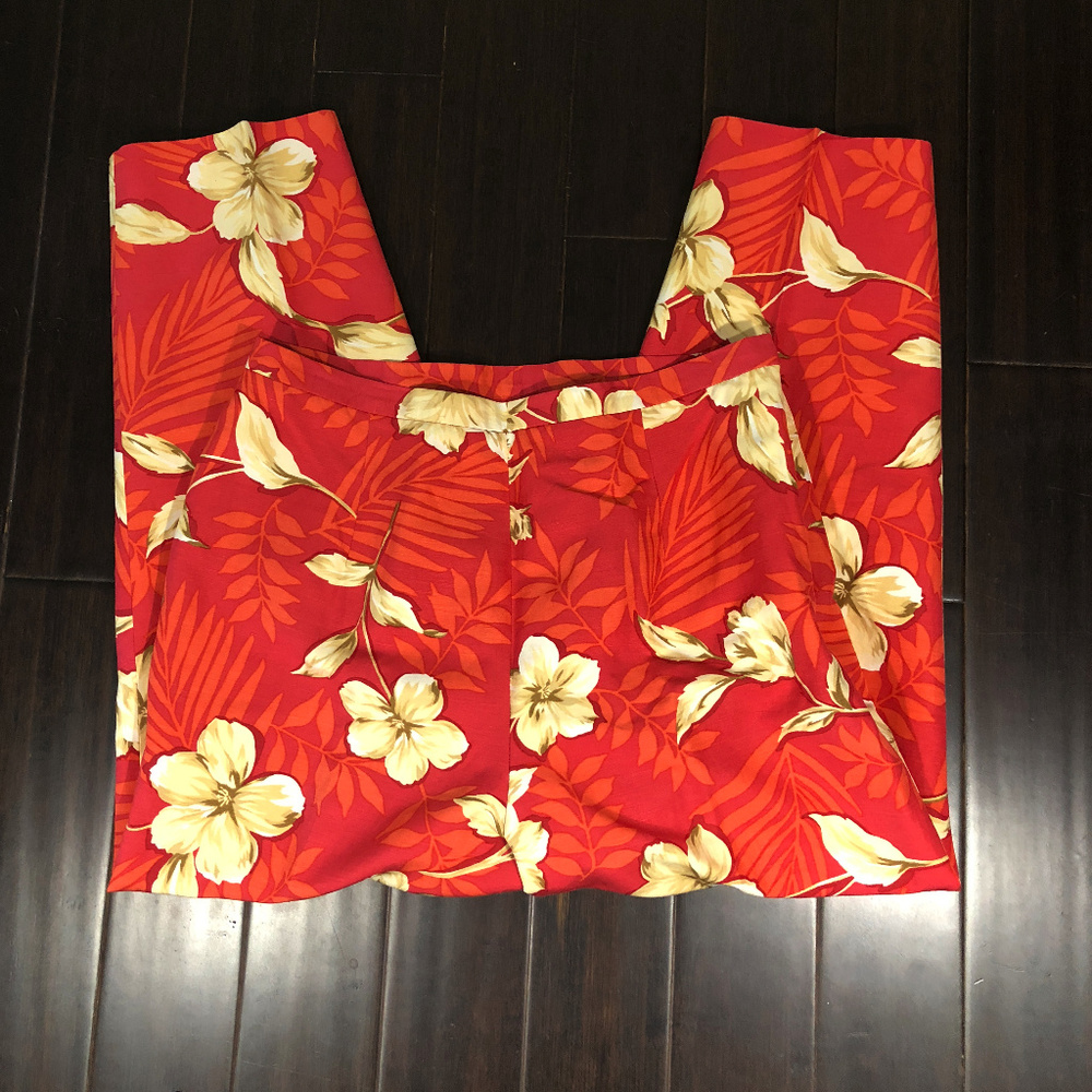 Talbots Orange Tropical Pants Size 14P
